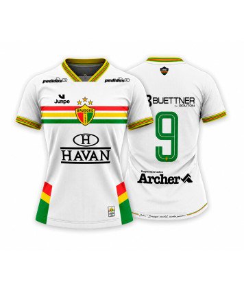 CAMISA DE JOGO BRUSQUE BRANCA BABYLOOK